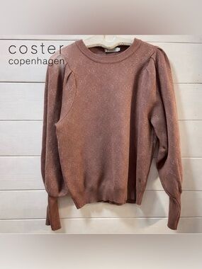 COSTER COPENHAGEN Brown Knit Sweater Size M